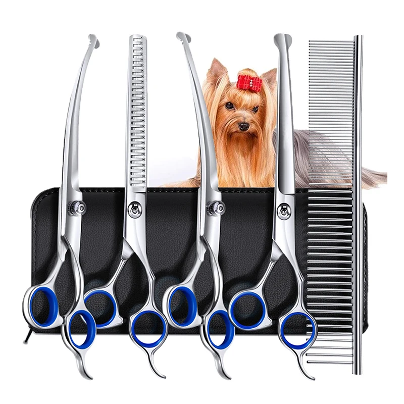 Trimming Scissor Set - 5 In 1 Pet Grooming Schaar