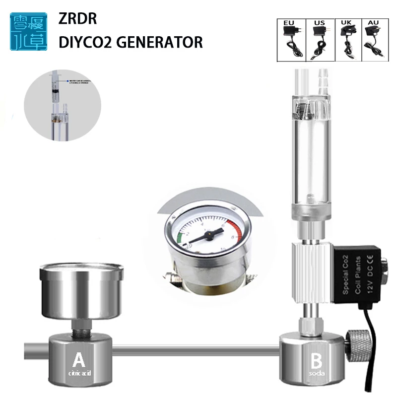 Planted Aquarium Equipment - Aquarium DIY CO2 Reactor Generator Systeem