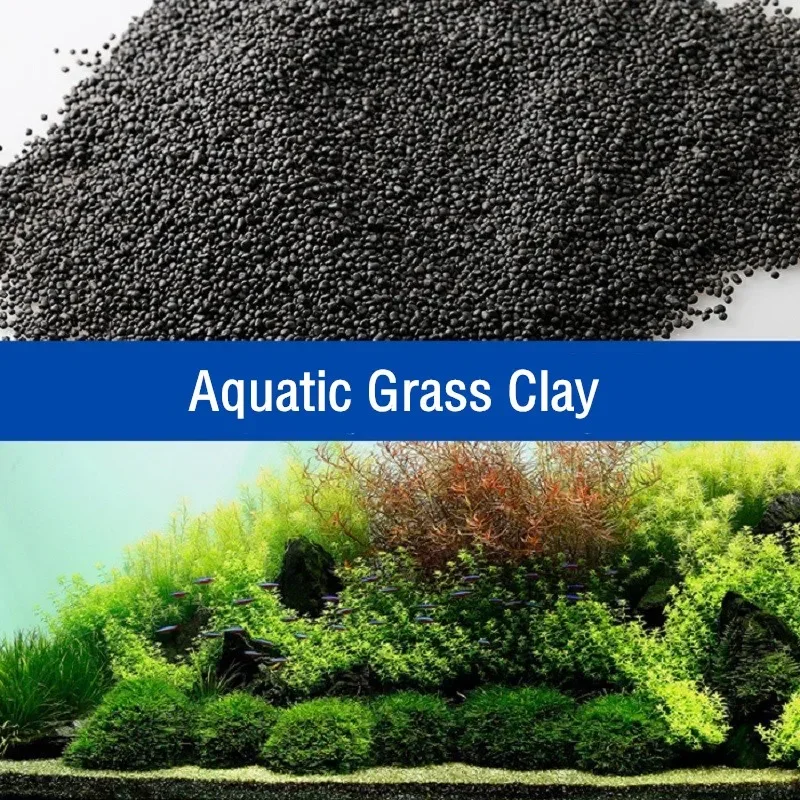 Aquarium Planted Tank Soil - Aquarium 500g Natuurlijke Plantengrond Substraatmeststof Zwarte
