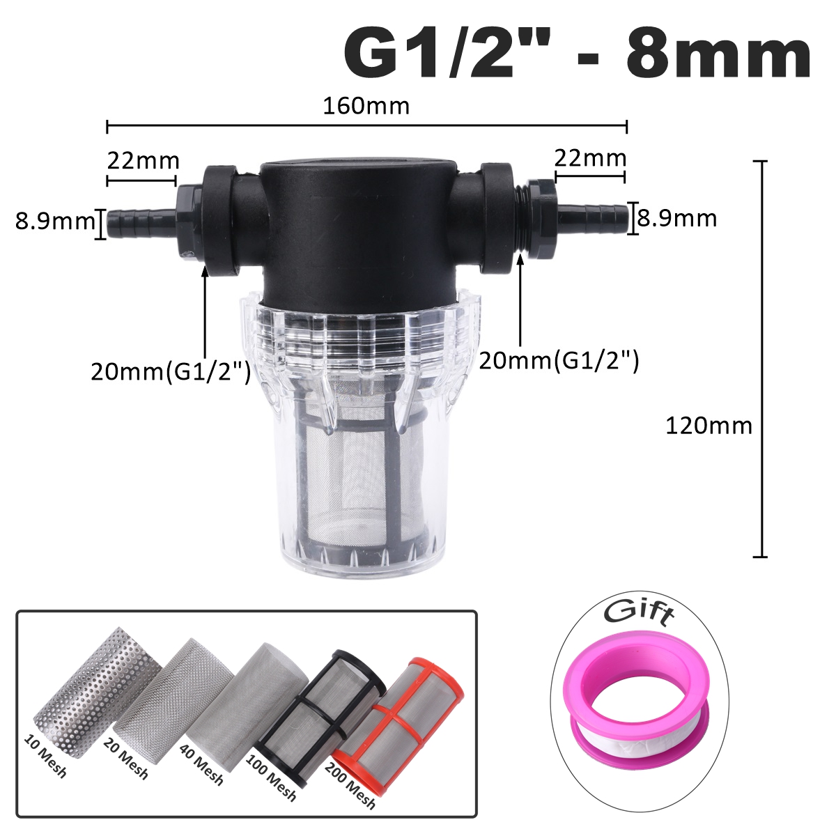 8 ~ 30mm PVC Pagode gezamenlij - Aquarium Planet recensie en prijs
