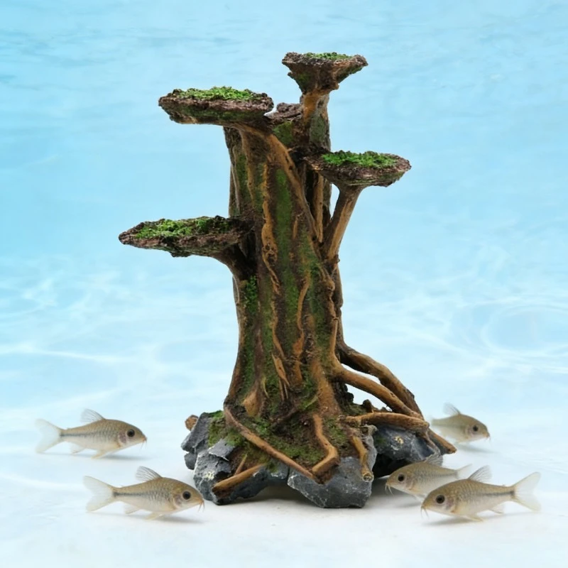 Kunstmatige mosboom drijfhout  - Planted Aquarium Moss recensie en prijs
