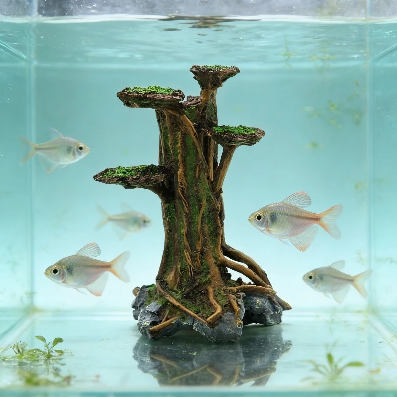 Kunstmatige mosboom drijfhout  - Planted Aquarium Moss recensie en prijs