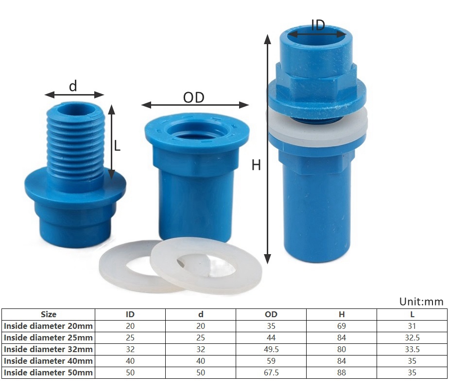 1Pc Id 20/25/32/40/50Mm Aquari - Aquarium Planet recensie en prijs