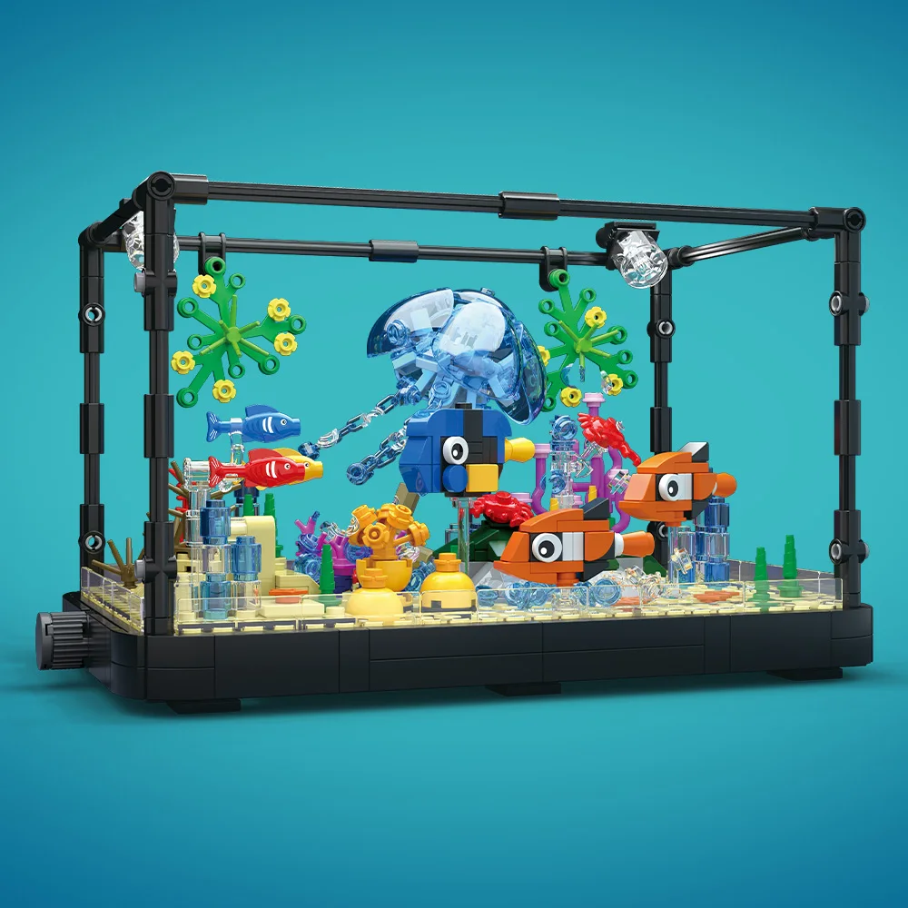 Aquarium bouwsteenset met lich - Aquarium Planet recensie en prijs