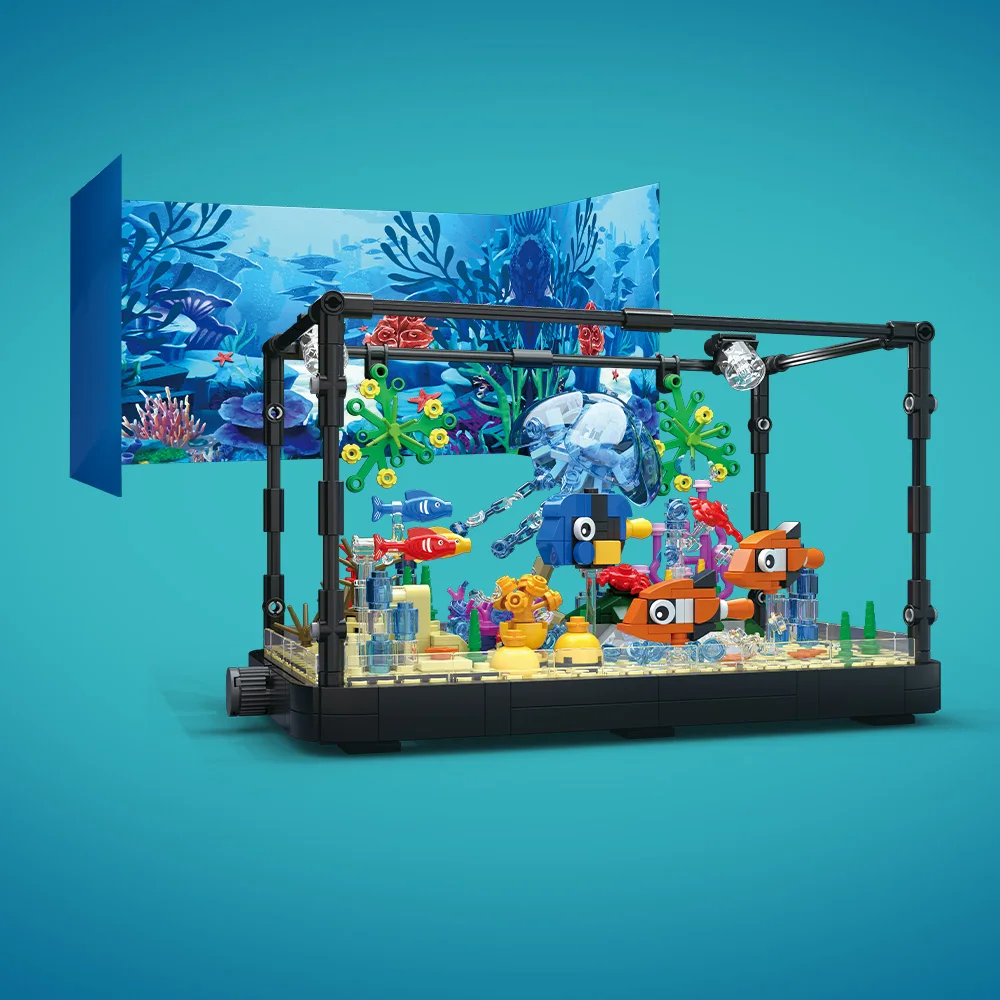 Aquarium bouwsteenset met lich - Aquarium Planet recensie en prijs