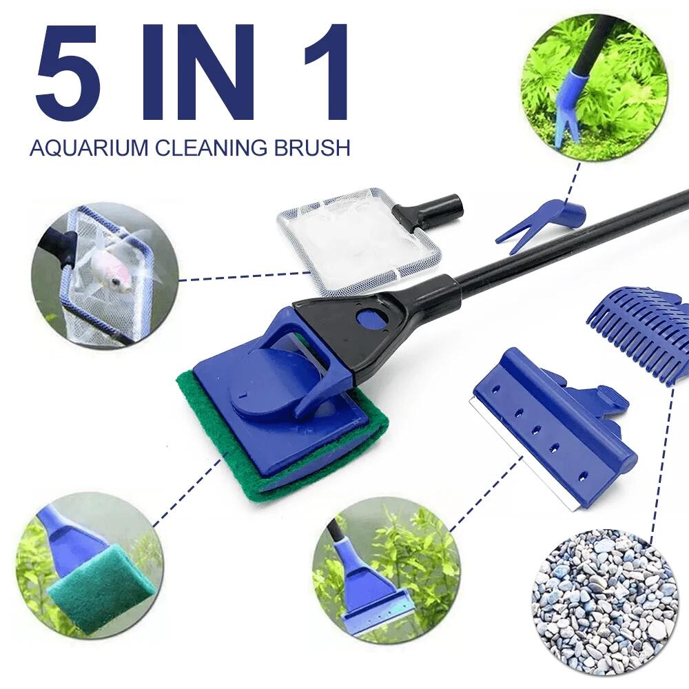 5in1 Aquarium Schoonmaken Tool - Aquarium Plant Gravel recensie en prijs